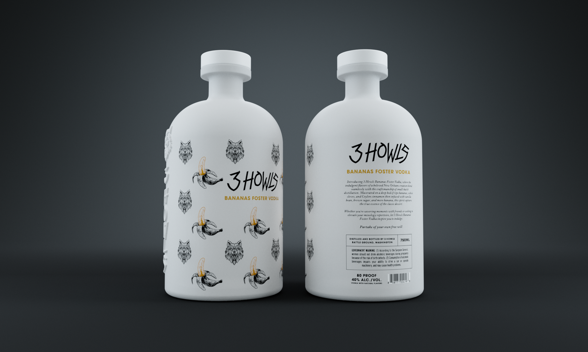 3 HOWLS BANANA FOSTERS VODKA