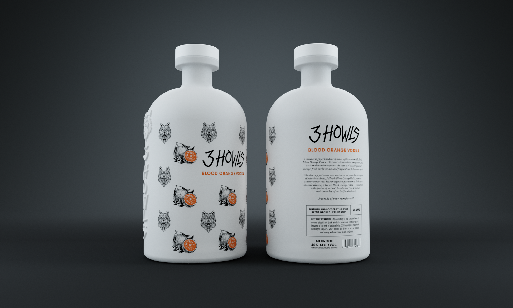 3 HOWLS BLOOD ORANGE VODKA