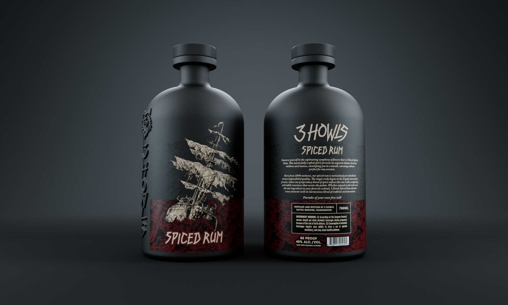 3 HOWLS SPICED RUM